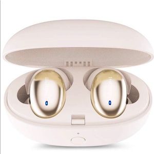 NEW GOLD METALLIC Wireless Bluetooth Earbuds